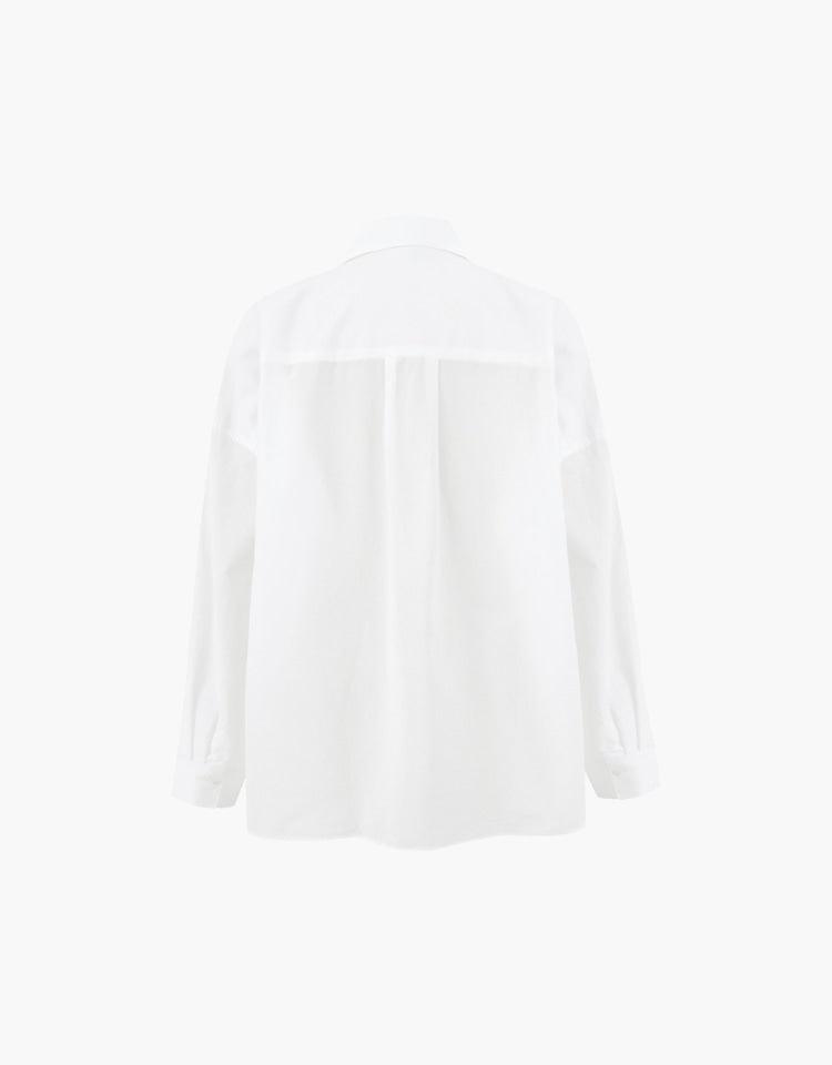 [金多美同款] Depound - Oversized Shirts - White 裇衫 - SOUL SIMPLE HK