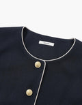 Depound - Tweed Jacket - Navy 斜紋軟呢外套 - SOUL SIMPLE HK