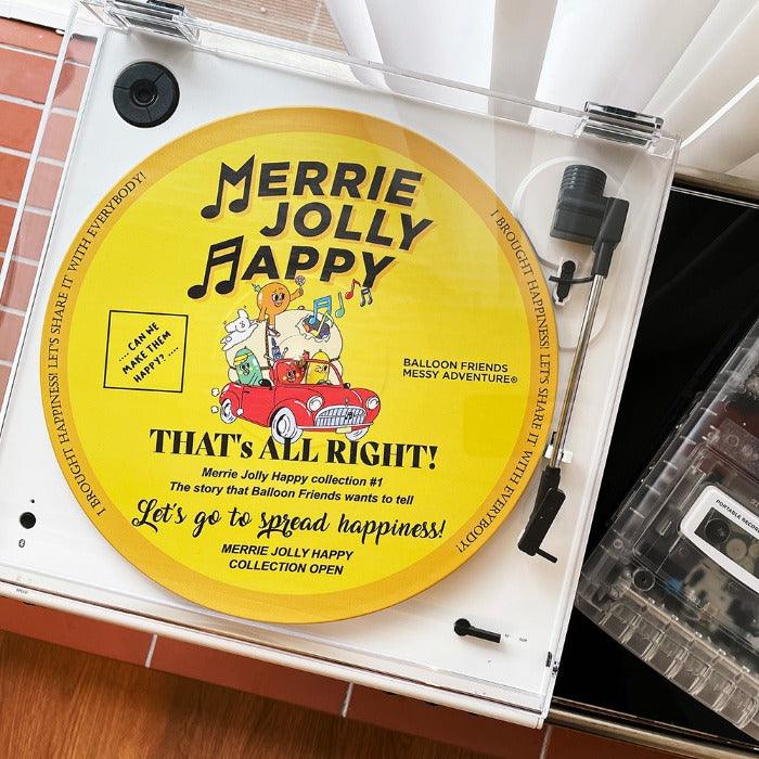 BALLOON FRIENDS Merrie Jolly Happy Interior Decoration Vinyl 黑膠唱片裝飾（2款） - SOUL SIMPLE HK