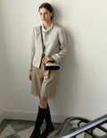 Depound - Tweed Jacket - Oatmeal 斜紋軟呢外套 - SOUL SIMPLE HK