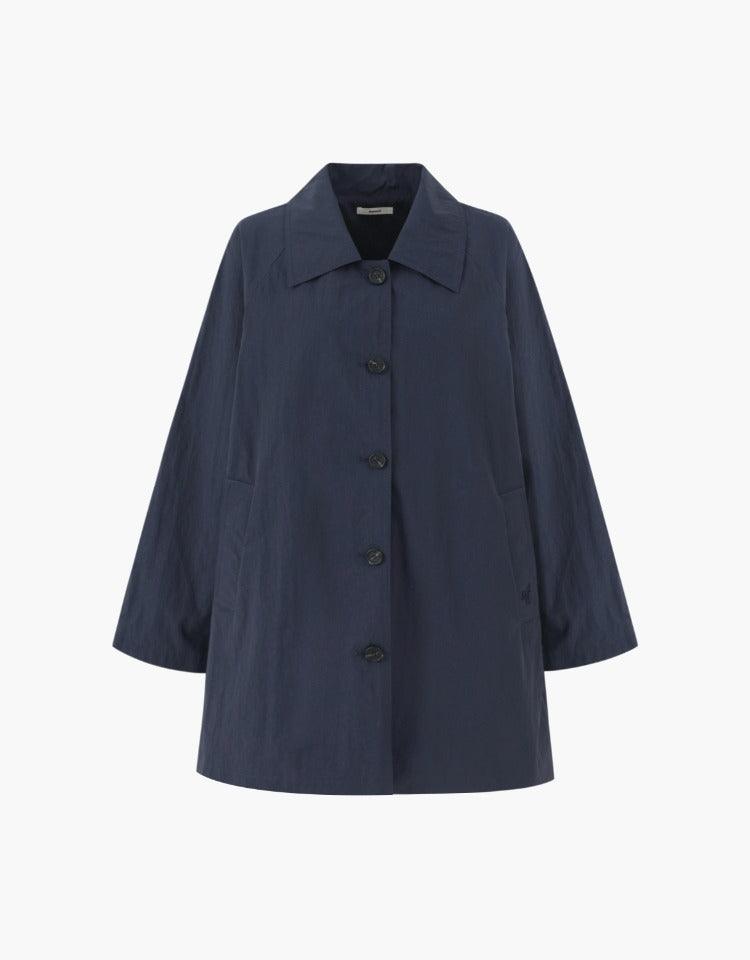 Depound - Half Trench Coat - Navy 風衣夾克 - SOUL SIMPLE HK