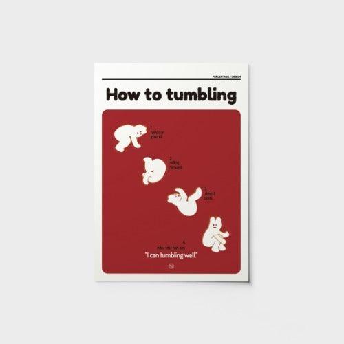 Percentage/Design p/d 幽靈大軍 How to Tumbling Poster A4/A3 海報 - SOUL SIMPLE HK