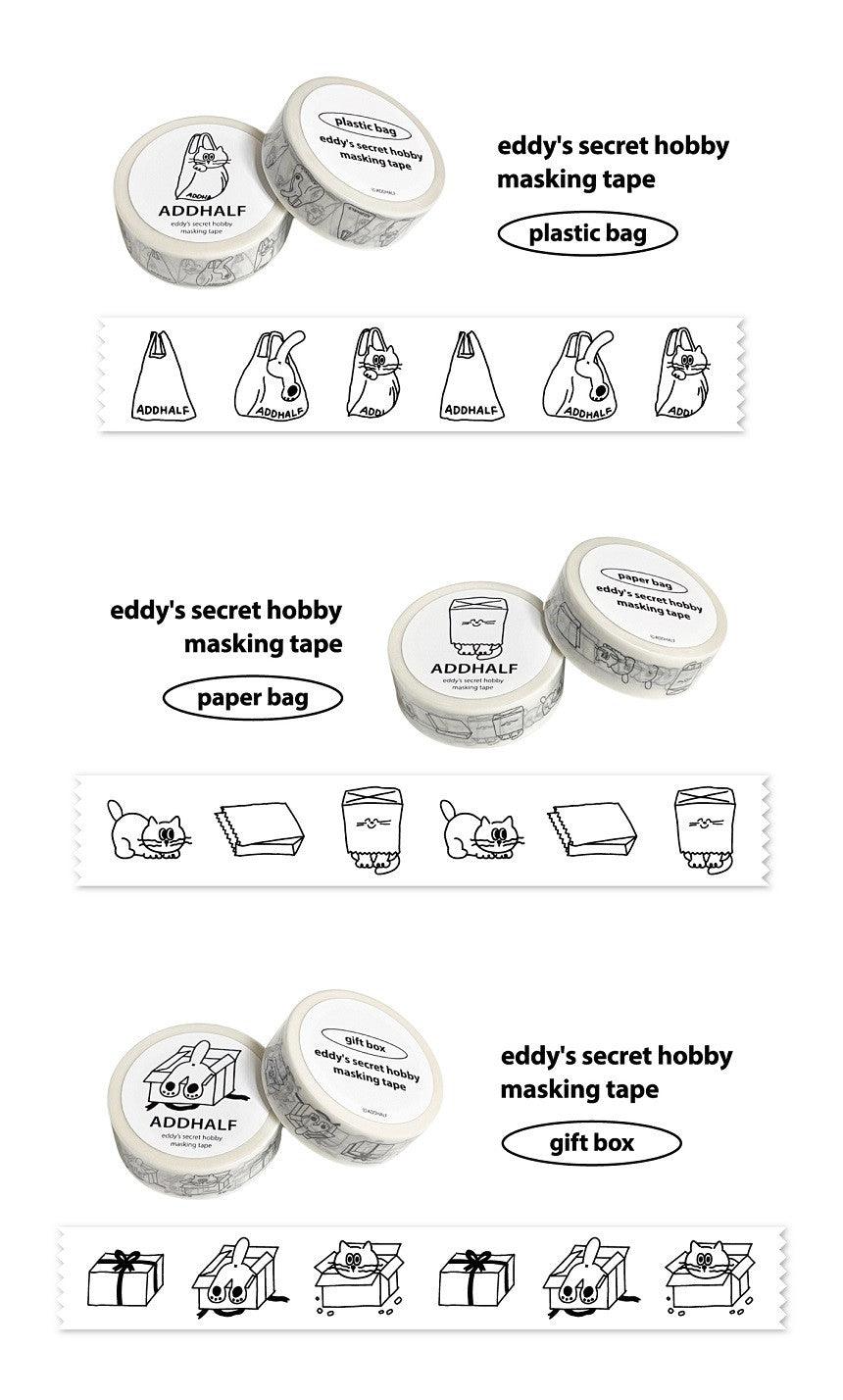 ADDHALF Eddy's Secret Hobby Masking Tape 紙膠帶（3款） - SOUL SIMPLE HK