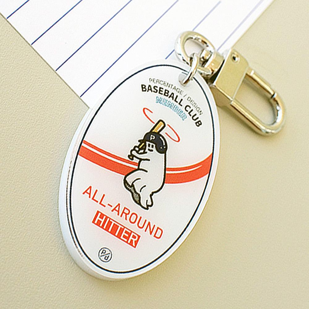 Percentage/Design p/d 幽靈大軍 Retro Social Club Keyring - Baseball 鎖匙扣（2款） - SOUL SIMPLE HK