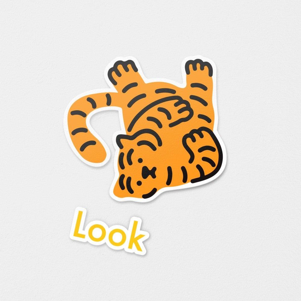 Muzik Tiger Look Tiger Removable Stickers 貼紙 (3p) - SOUL SIMPLE HK