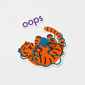 Muzik Tiger Oops Tiger Removable Stickers 貼紙 (3p) - SOUL SIMPLE HK