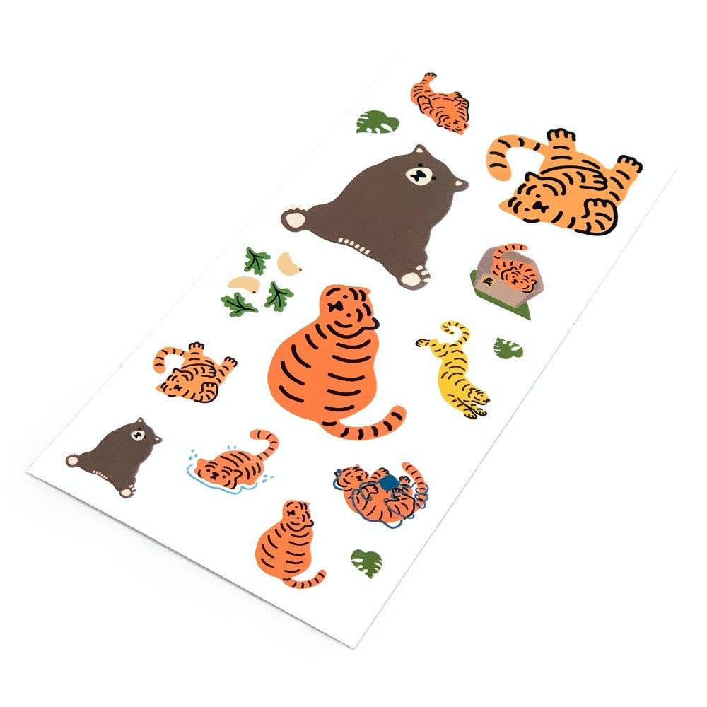 Muzik Tiger Tiger & Bear Mix Stickers 貼紙 - SOUL SIMPLE HK