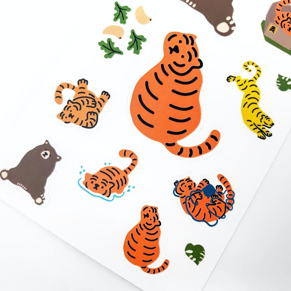 Muzik Tiger Tiger & Bear Mix Stickers 貼紙 - SOUL SIMPLE HK