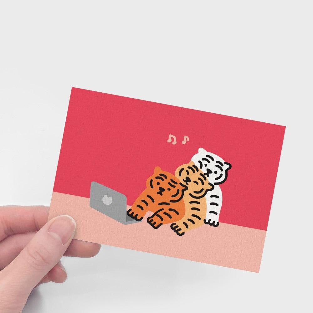 Muzik Tiger Three Tiger Postcard 明信片 - SOUL SIMPLE HK