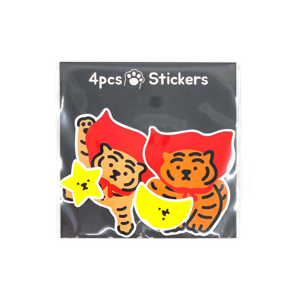 Muzik Tiger Hero Tiger 4pcs Stickers 貼紙(4p) - SOUL SIMPLE HK