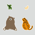 Muzik Tiger Long Long Ago 4pcs Stickers 貼紙(4p) - SOUL SIMPLE HK