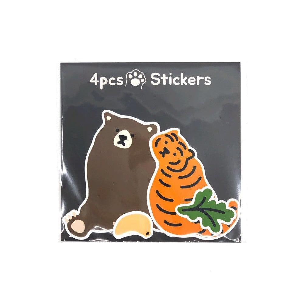 Muzik Tiger Long Long Ago 4pcs Stickers 貼紙(4p) - SOUL SIMPLE HK