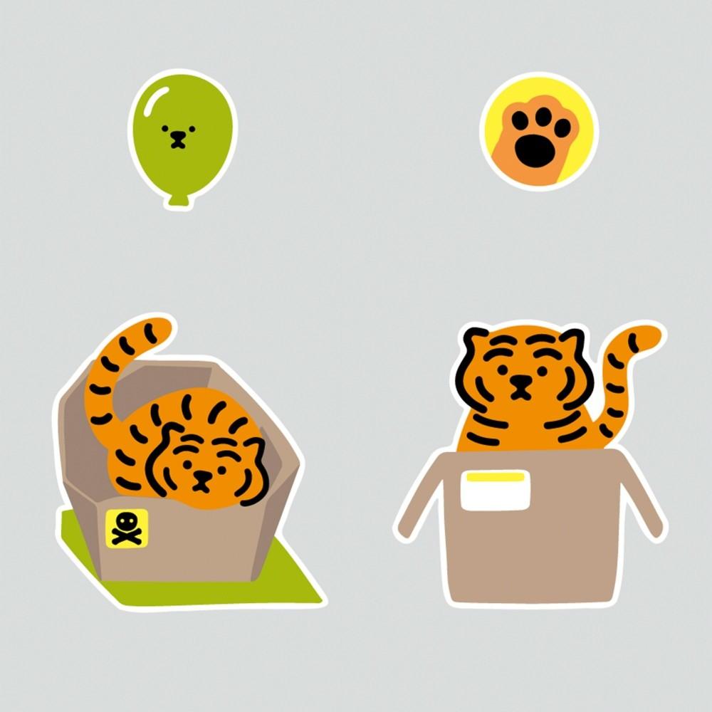 Muzik Tiger Box Tiger 4pcs Stickers 貼紙(4p) - SOUL SIMPLE HK
