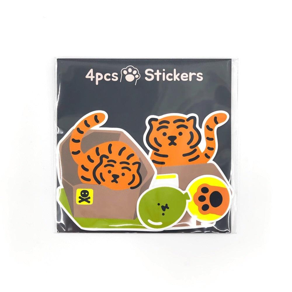 Muzik Tiger Box Tiger 4pcs Stickers 貼紙(4p) - SOUL SIMPLE HK