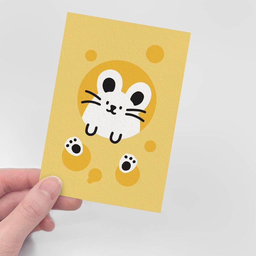 Muzik Tiger Mouse in Cheese Postcard 明信片 - SOUL SIMPLE HK