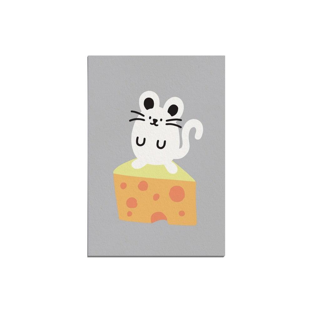 Muzik Tiger Mouse on the Cheese Postcard 明信片 - SOUL SIMPLE HK