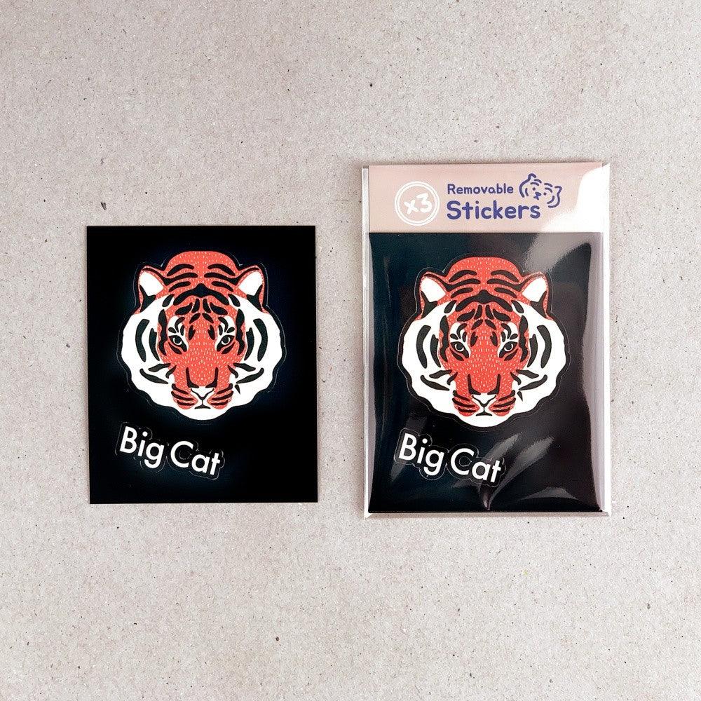 Muzik Tiger Flower Tiger Removable Stickers 貼紙(3p) - SOUL SIMPLE HK