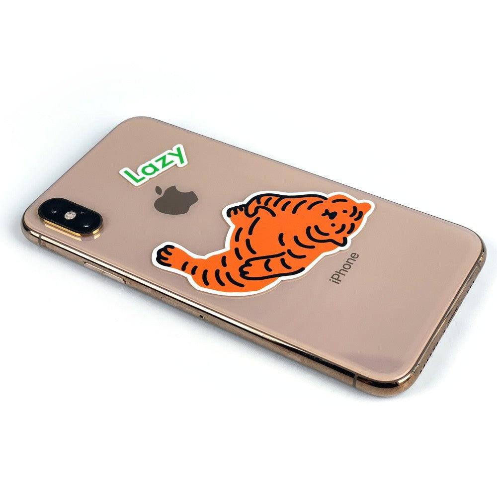 Muzik Tiger Lazy Tiger Removable Stickers 貼紙（3p） - SOUL SIMPLE HK