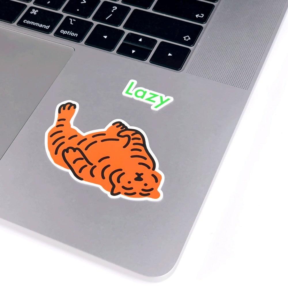 Muzik Tiger Lazy Tiger Removable Stickers 貼紙（3p） - SOUL SIMPLE HK