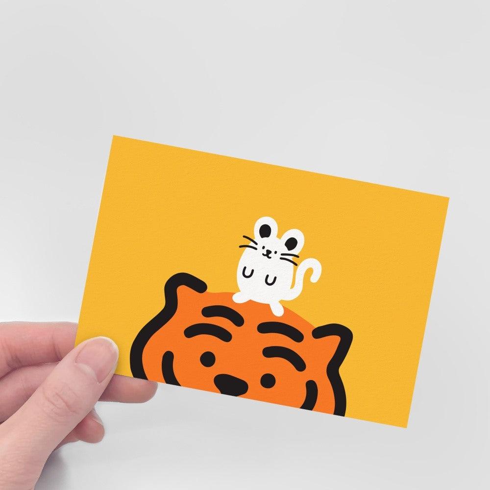 Muzik Tiger Tiger & Mouse Postcard 明信片 - SOUL SIMPLE HK