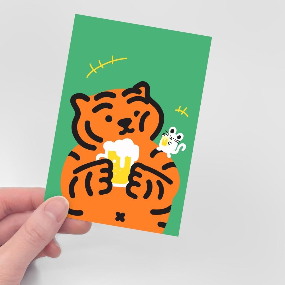 Muzik Tiger Beer Tiger Postcard 明信片 - SOUL SIMPLE HK