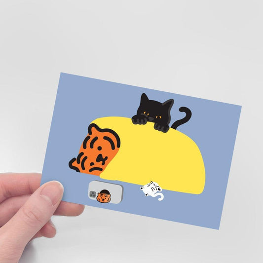 Muzik Tiger Blanket Tiger Postcard 明信片 - SOUL SIMPLE HK