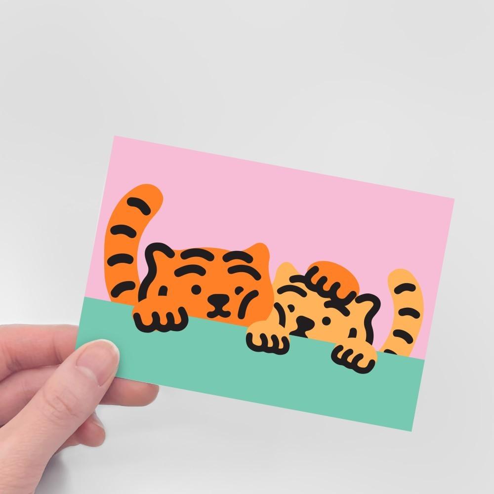 Muzik Tiger Couple Tiger Postcard 明信片 - SOUL SIMPLE HK