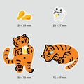 Muzik Tiger Chicken & Beer Tigers 4pcs Stickers 貼紙(4p) - SOUL SIMPLE HK