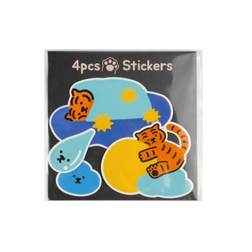 Muzik Tiger Cloud Tiger 4pcs Stickers 貼紙(4p) - SOUL SIMPLE HK