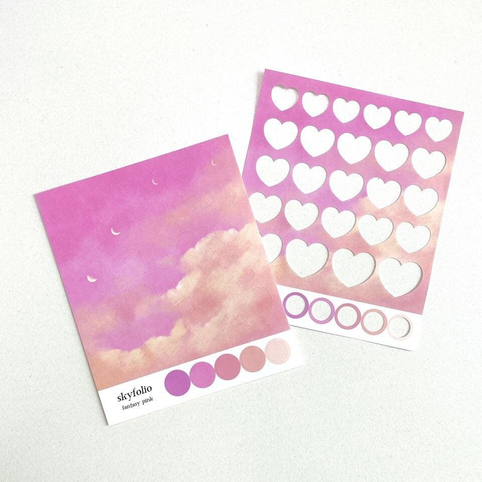 Skyfolio Sky Sticker Heart - Fantasy Pink 貼紙 - SOUL SIMPLE HK