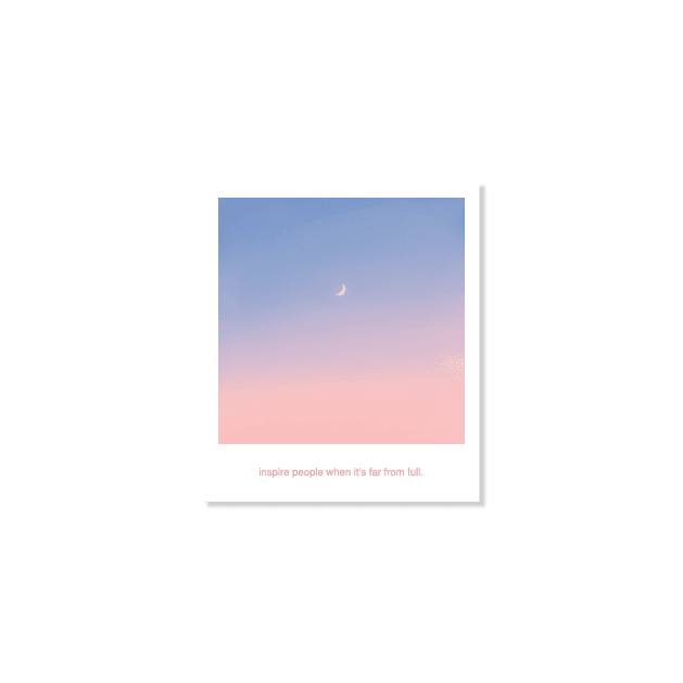 Skyfolio Crescent Moon Polaroid Postcard 明信片 - SOUL SIMPLE HK