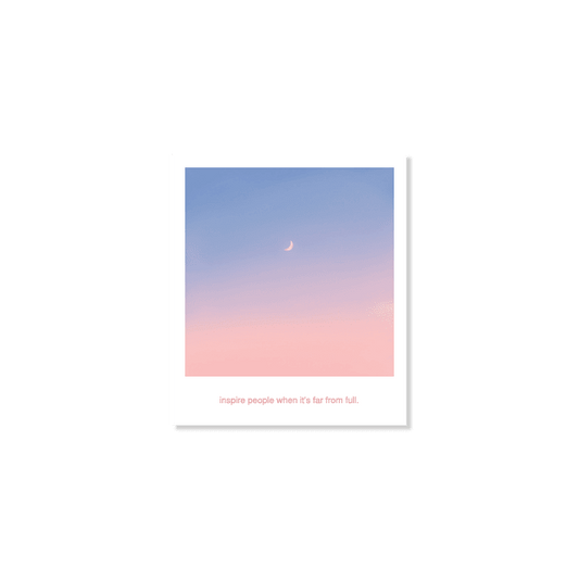 【現貨】Skyfolio Crescent Moon Polaroid Postcard 明信片 - SOUL SIMPLE HK