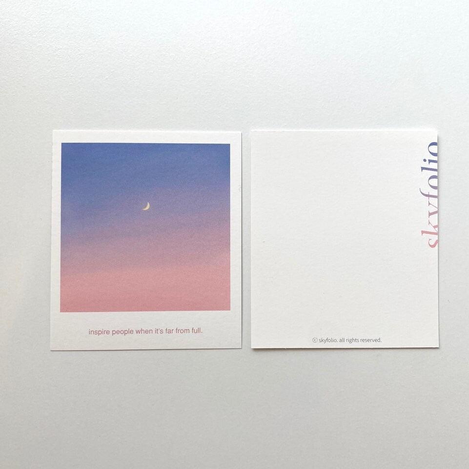 Skyfolio Crescent Moon Polaroid Postcard 明信片 - SOUL SIMPLE HK