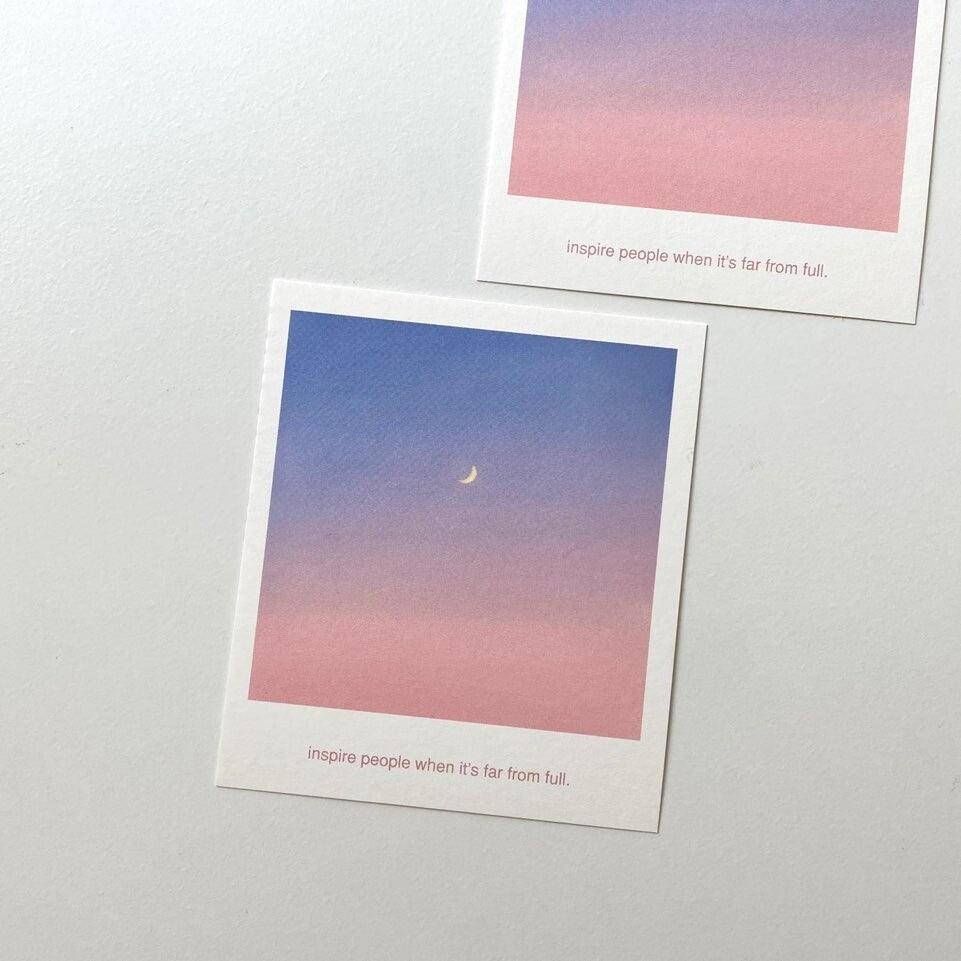Skyfolio Crescent Moon Polaroid Postcard 明信片 - SOUL SIMPLE HK