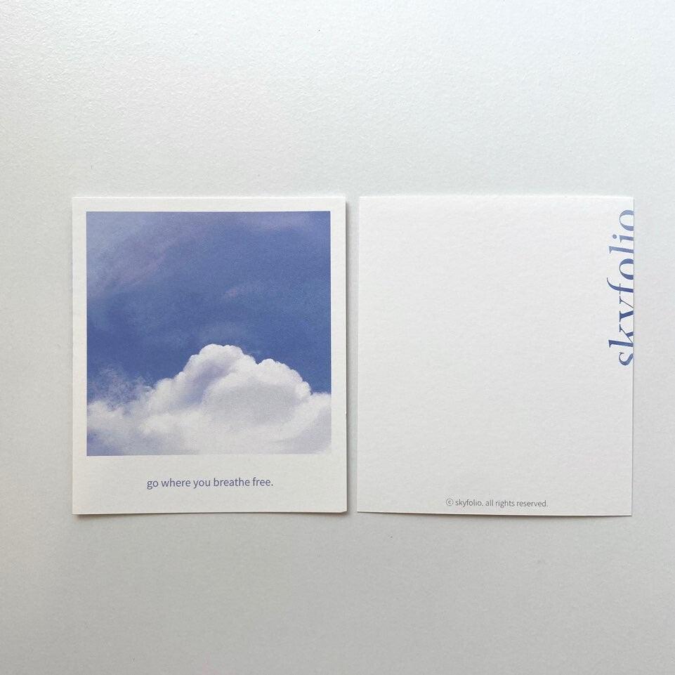 Skyfolio Fleecy Cloud Polaroid Postcard 明信片 - SOUL SIMPLE HK