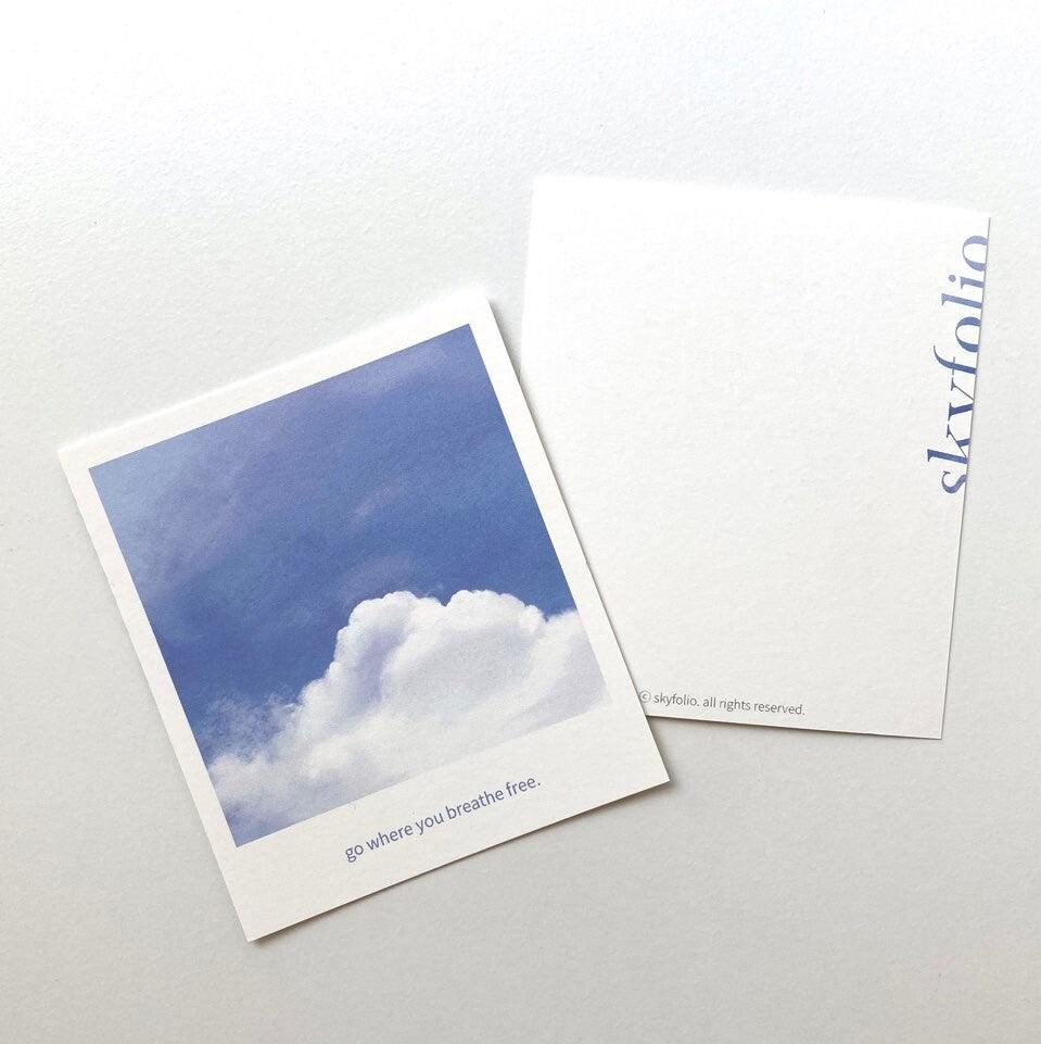 Skyfolio Fleecy Cloud Polaroid Postcard 明信片 - SOUL SIMPLE HK