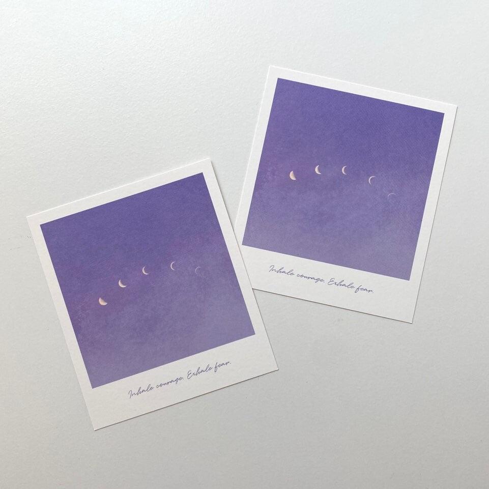 Skyfolio Moon Phase Polaroid Postcard 明信片 - SOUL SIMPLE HK