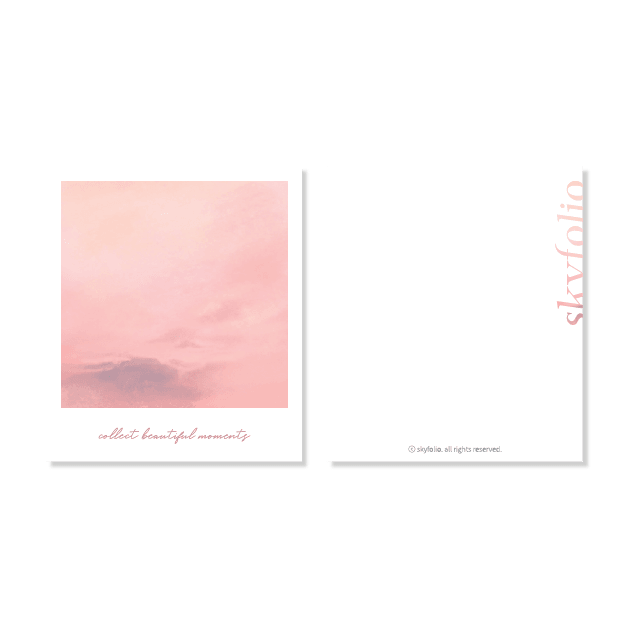 Skyfolio PInk Sky Polaroid Postcard 明信片 - SOUL SIMPLE HK