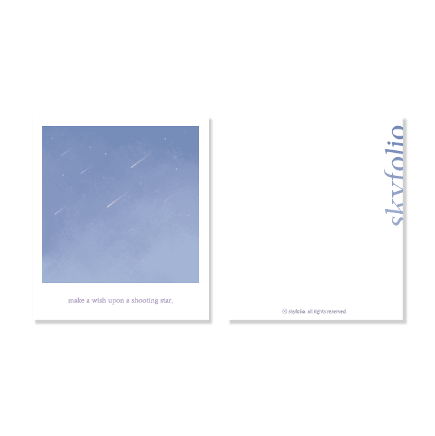 【現貨】Skyfolio Polaroid Postcard Shooting Star 明信片 - SOUL SIMPLE HK