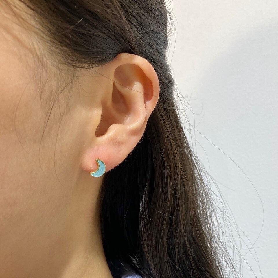 Skyfolio Moon Earrings 月亮耳環（3色） - SOUL SIMPLE HK