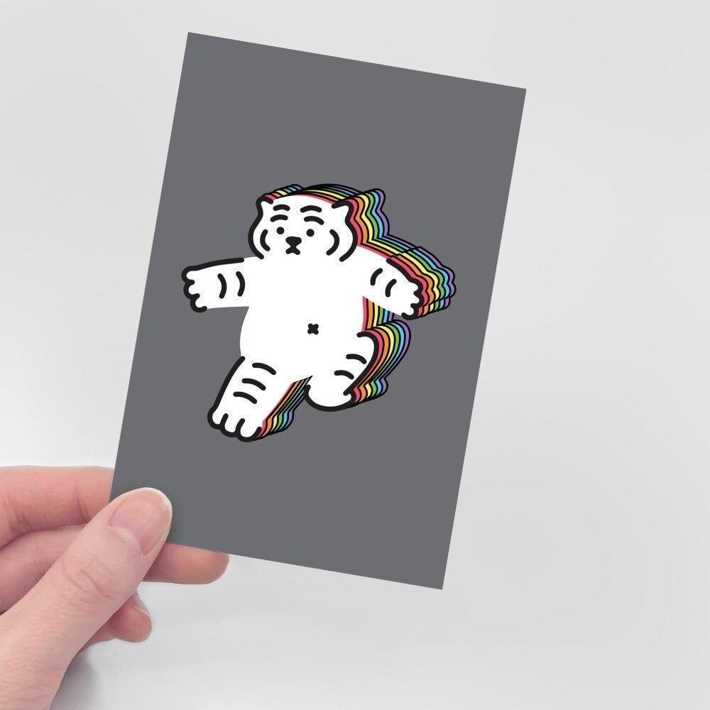 Muzik Tiger Rainbow Big Tiger Postcard 明信片 - SOUL SIMPLE HK