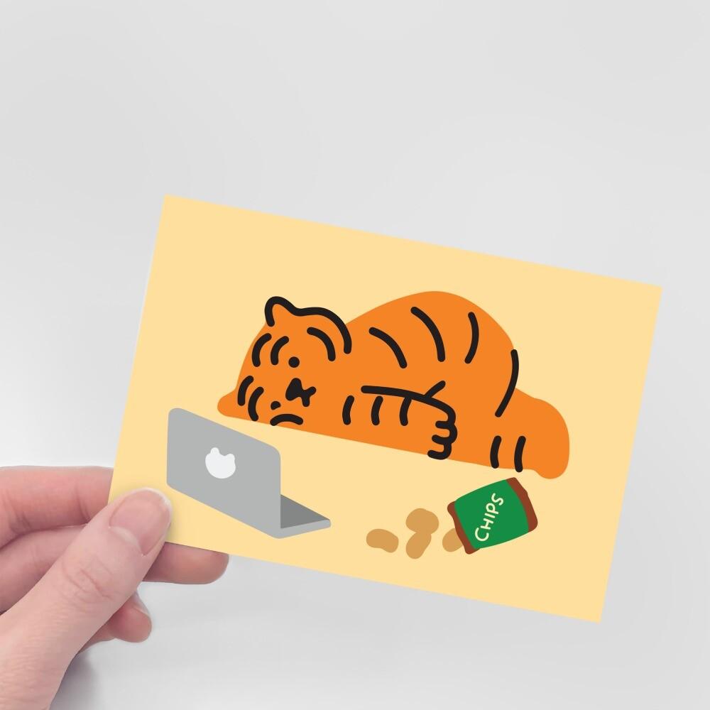 Muzik Tiger Snack Tiger Postcard 明信片 - SOUL SIMPLE HK