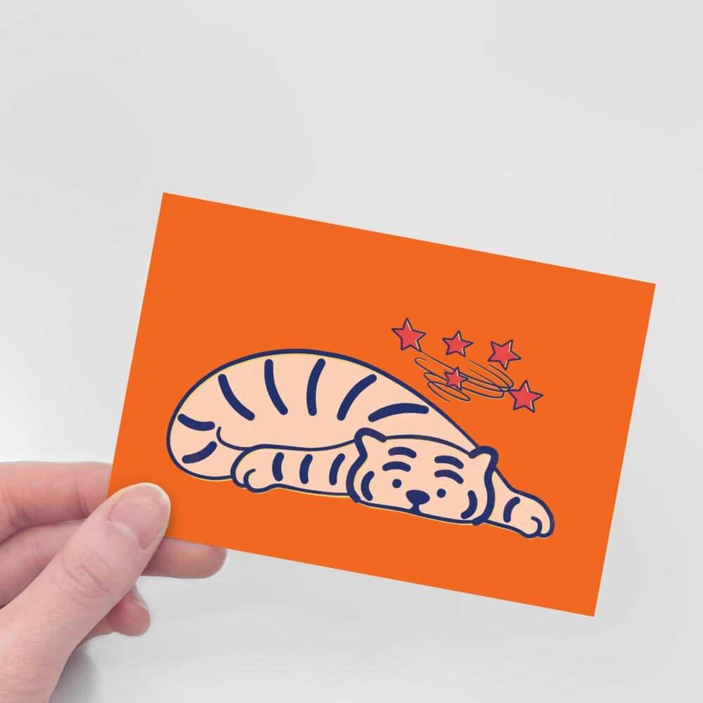 Muzik Tiger Spinning Tiger Postcard 明信片 - SOUL SIMPLE HK