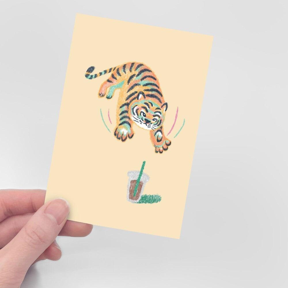 Muzik Tiger Coffe Hunting Tiger Postcard 明信片 - SOUL SIMPLE HK