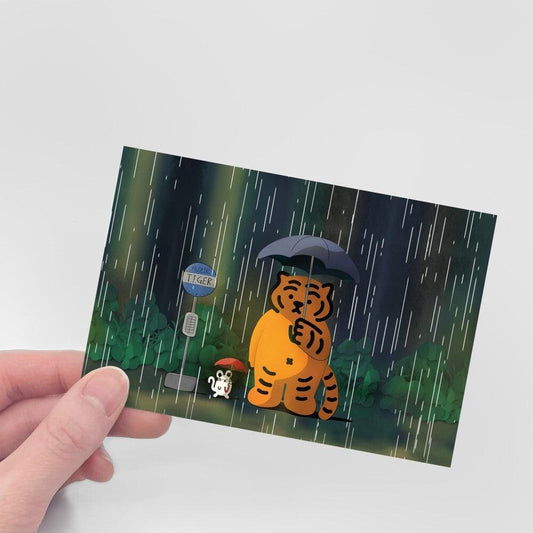 【現貨】Muzik Tiger My Neighbor Tiger Postcard 鄰居胖虎明信片 - SOUL SIMPLE HK