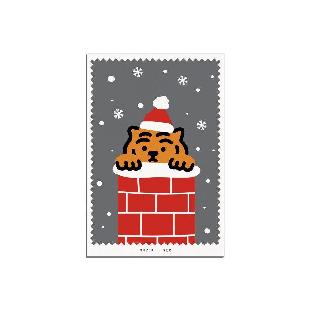 Muzik Tiger Chimney Santa Tiger Postcard 明信片 - SOUL SIMPLE HK