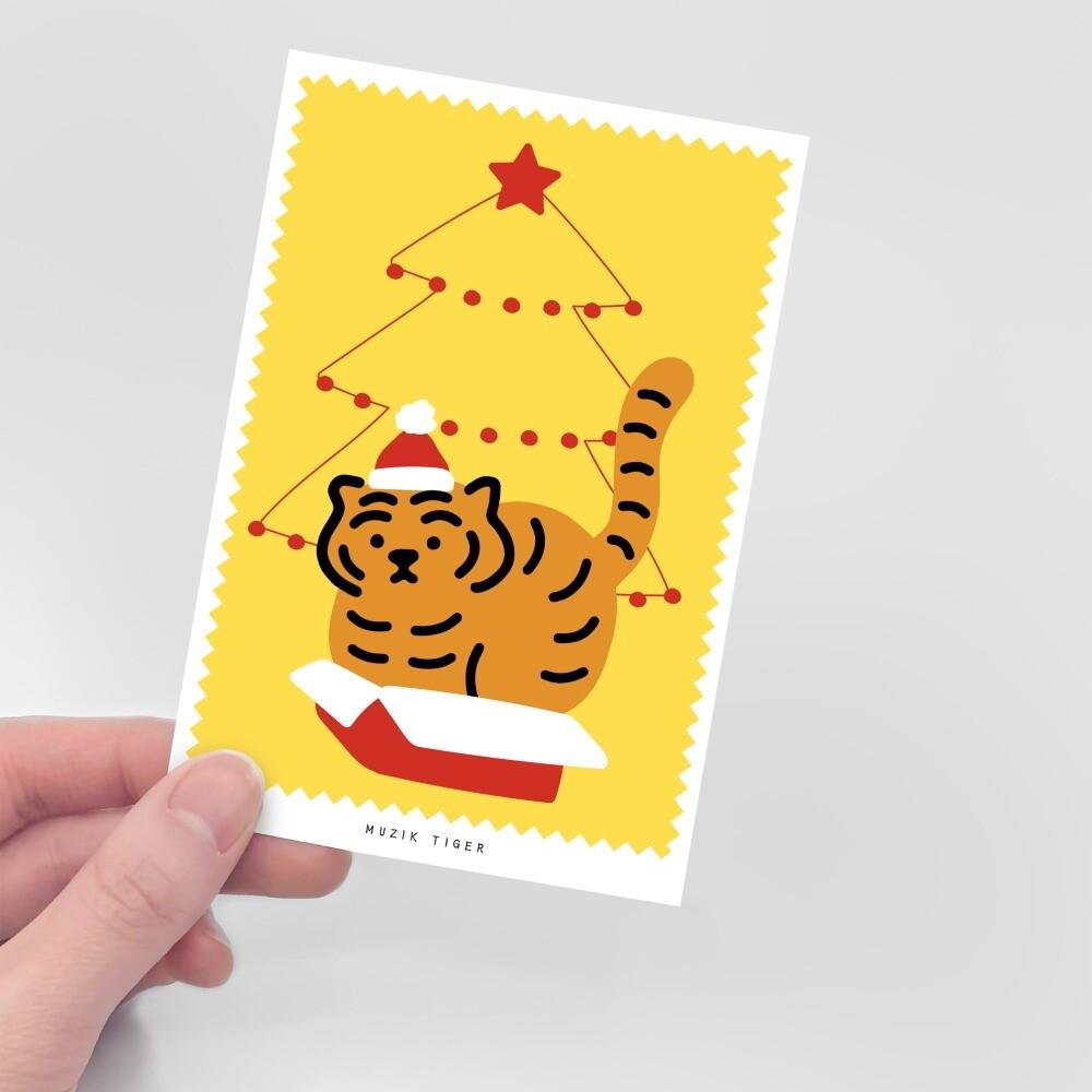 Muzik Tiger Happy Tree Tiger Postcard 明信片 - SOUL SIMPLE HK