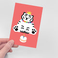 Muzik Tiger Cake White Tiger Postcard 明信片 - SOUL SIMPLE HK