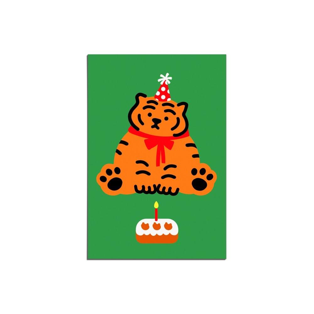 Muzik Tiger Cake Tiger Postcard 明信片 - SOUL SIMPLE HK