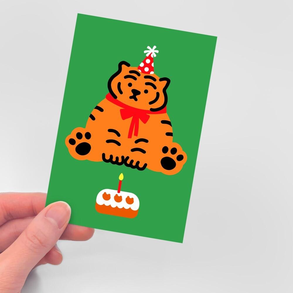 Muzik Tiger Cake Tiger Postcard 明信片 - SOUL SIMPLE HK